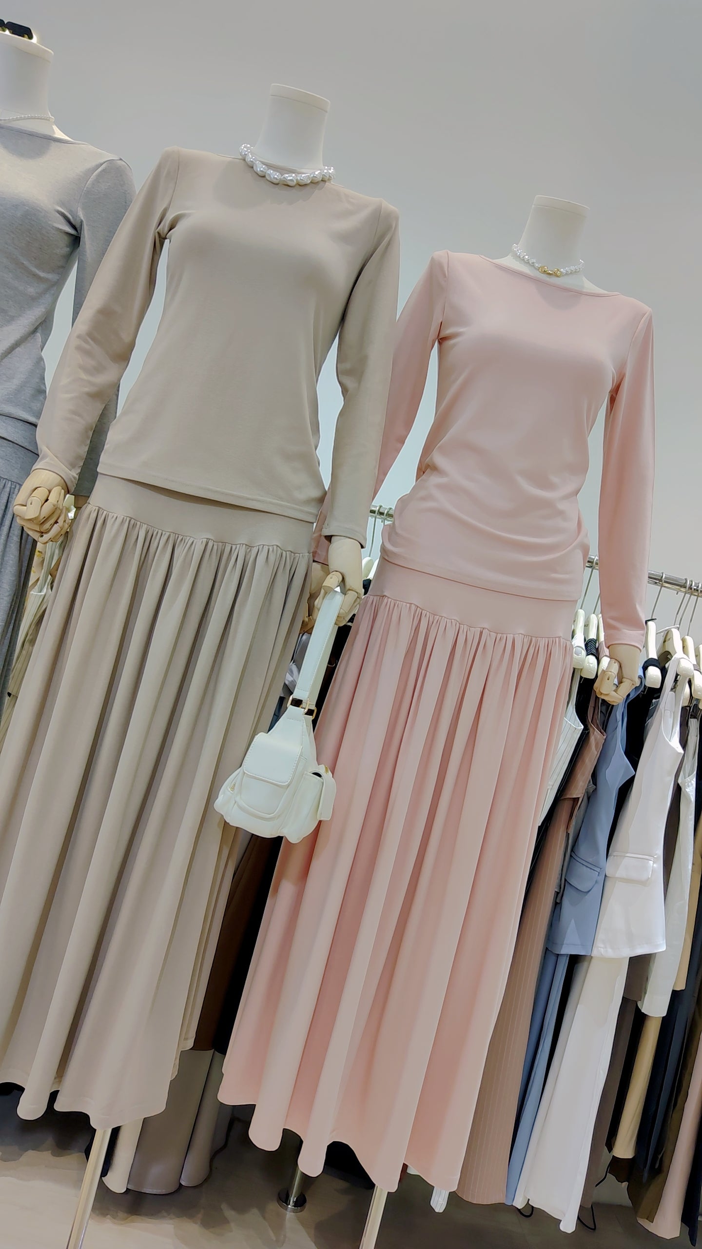 The "Flowy Knit Skirt" Two-Piece Set:
