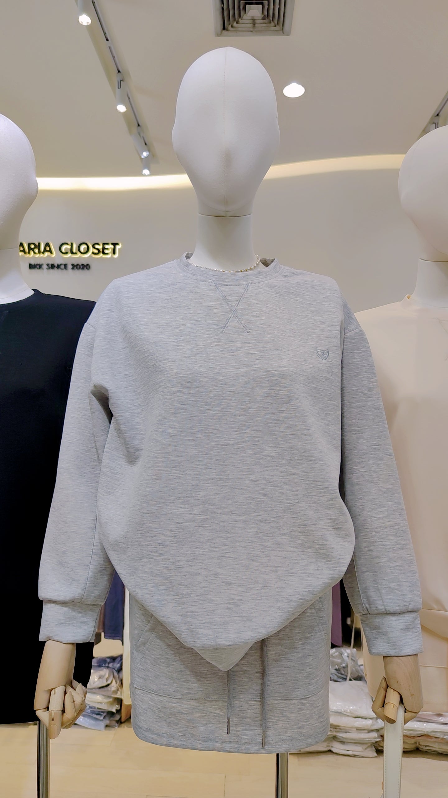 The "Seoul" Sweatshirt & Skirt Set