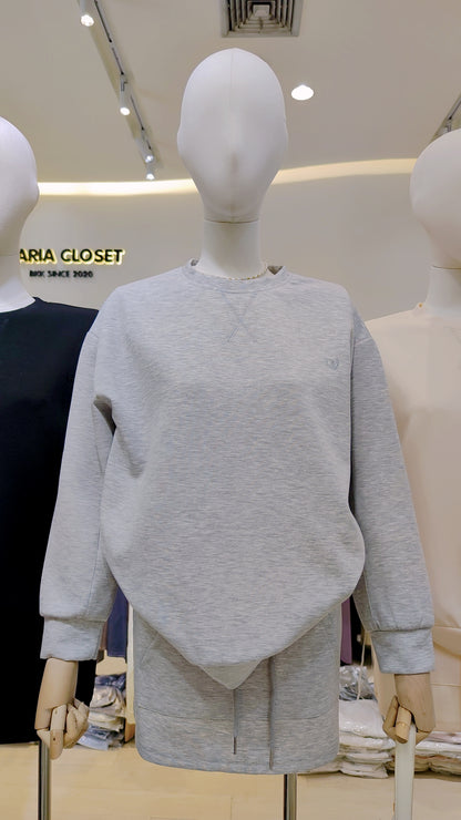 The "Seoul" Sweatshirt & Skirt Set