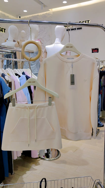 The "Seoul" Sweatshirt & Skirt Set