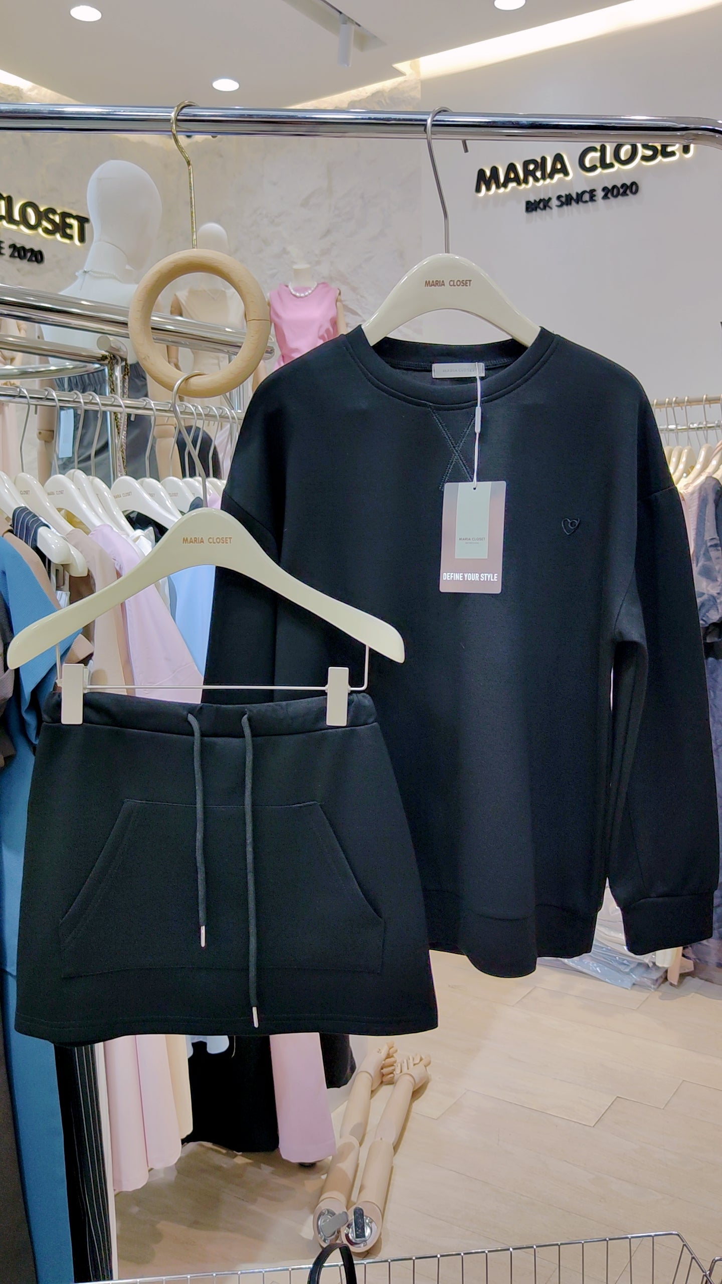 The "Seoul" Sweatshirt & Skirt Set