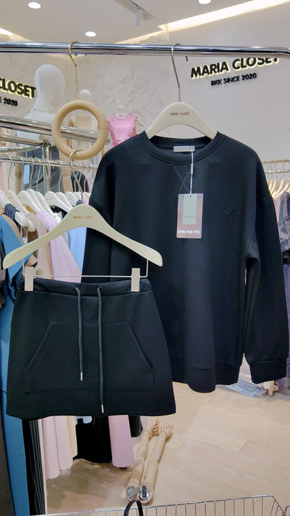 The "Seoul" Sweatshirt & Skirt Set