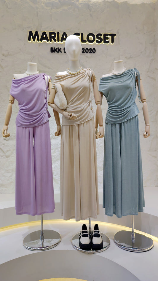 The "Convertible Drape-Neck" Set