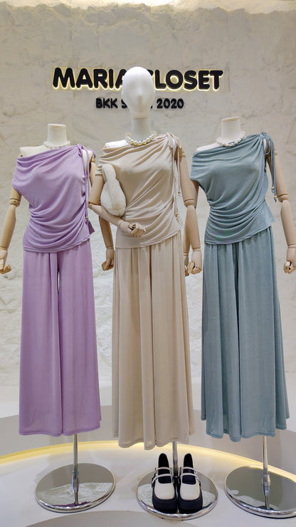 The "Convertible Drape-Neck" Set