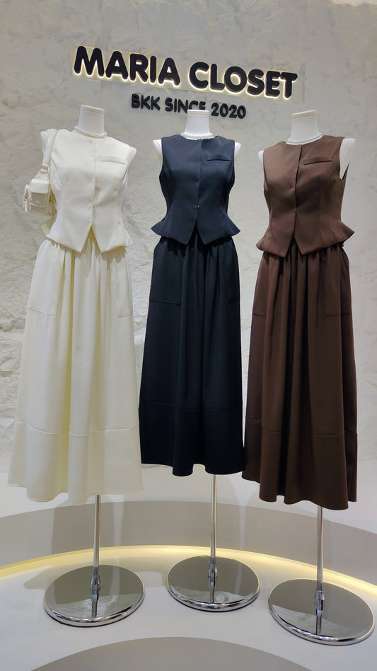 The "Elegant Peplum" Two-Piece Set