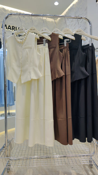 The "Elegant Peplum" Two-Piece Set