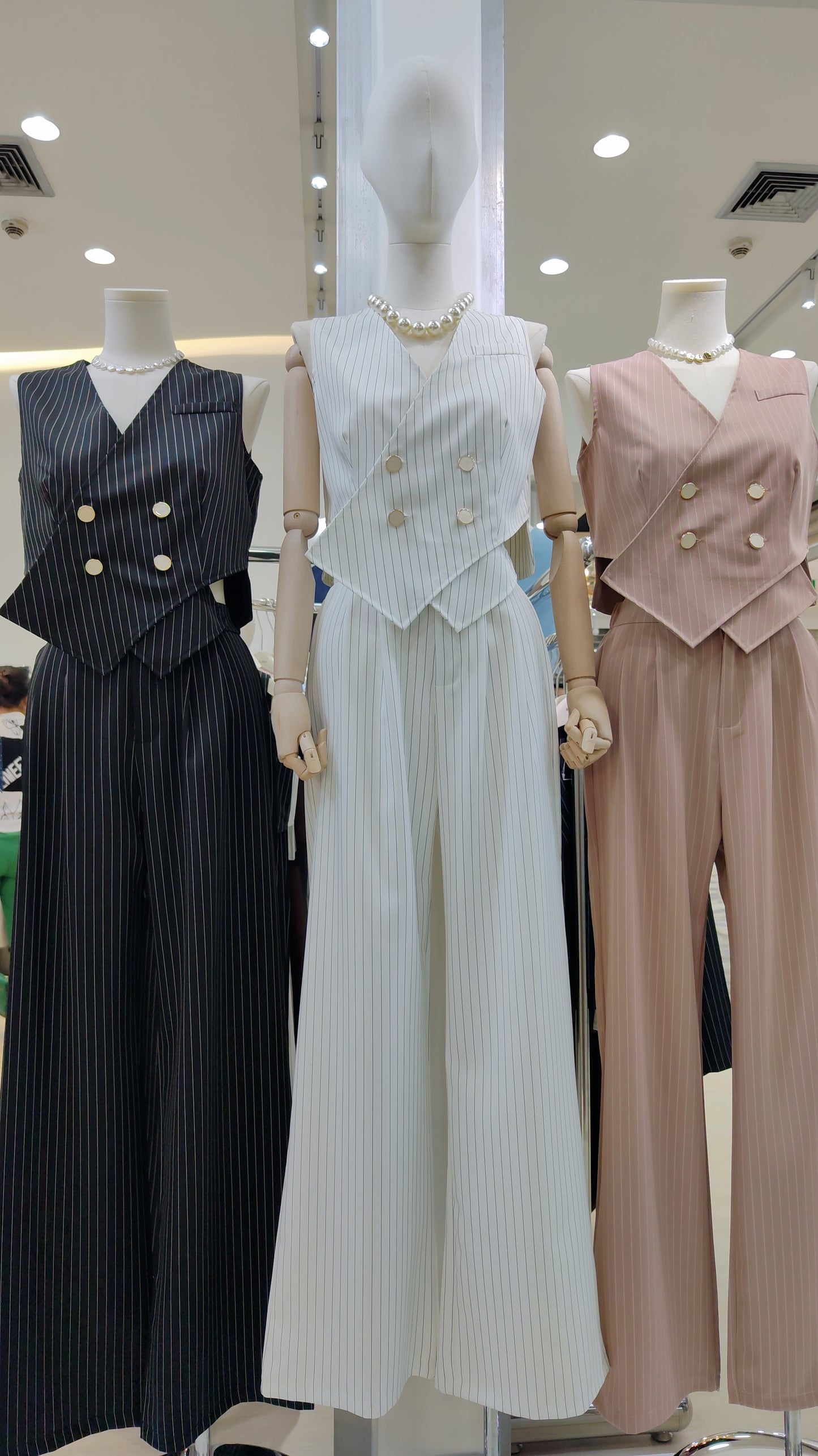 The "Wall Street" Pinstripe Set: