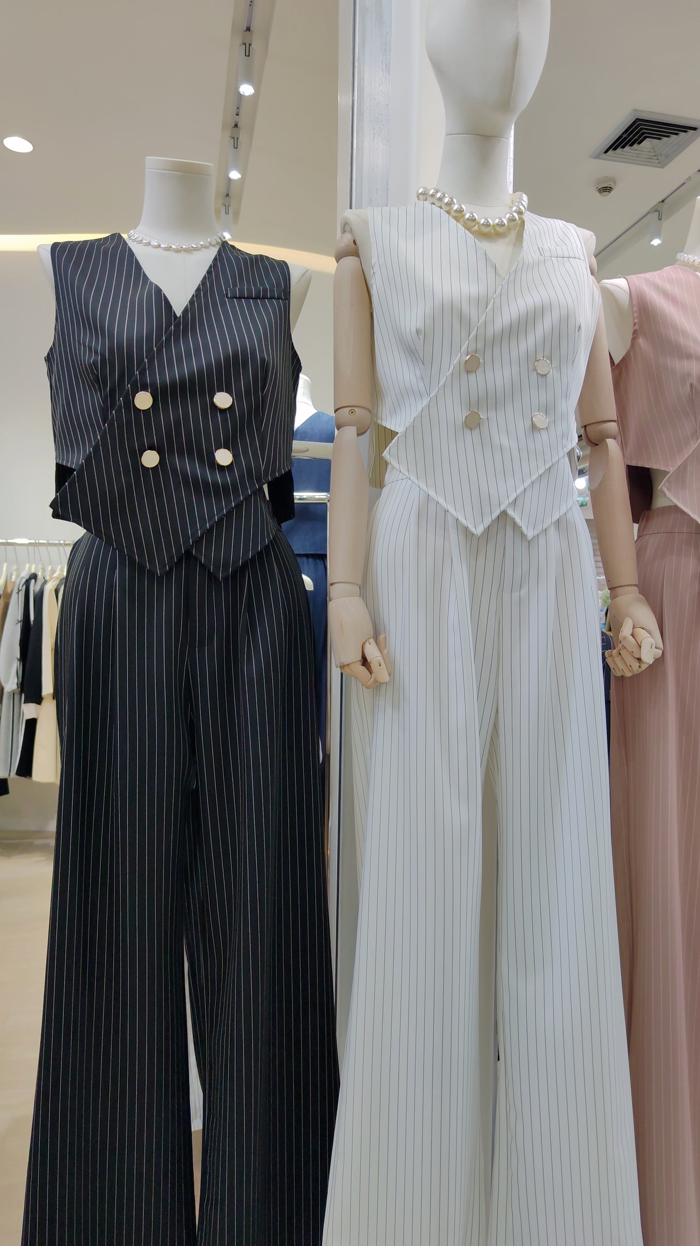 The "Wall Street" Pinstripe Set: