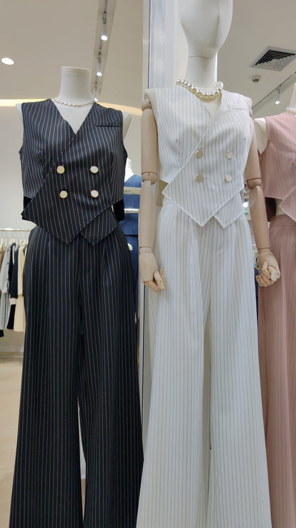 The "Wall Street" Pinstripe Set: