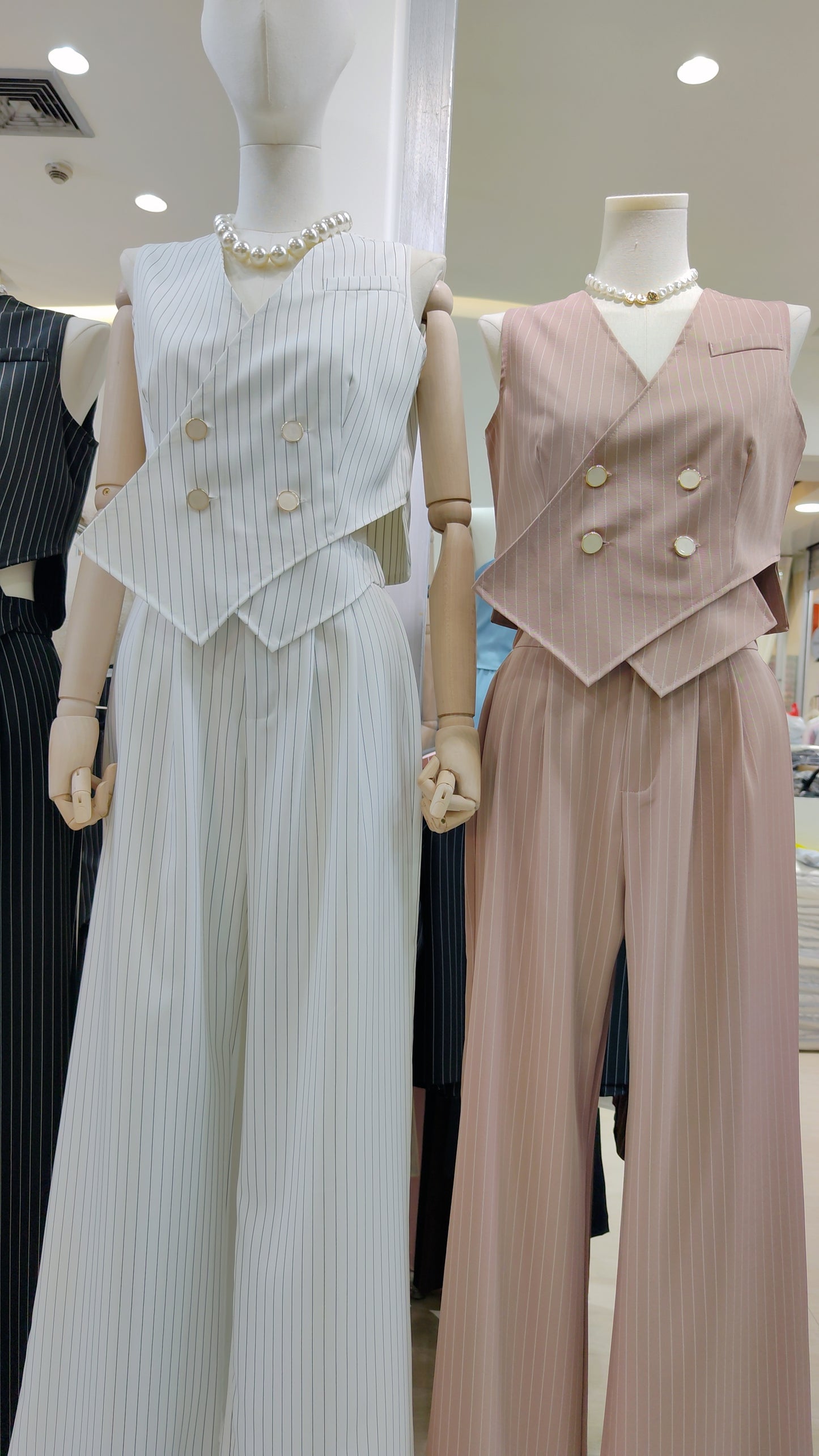 The "Wall Street" Pinstripe Set: