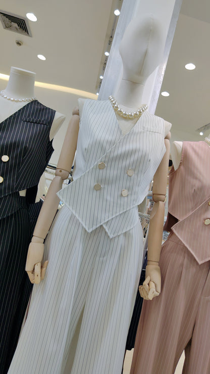 The "Wall Street" Pinstripe Set: