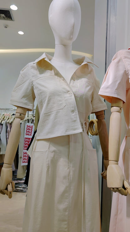 The "City Essential" Shirt & Skirt Set