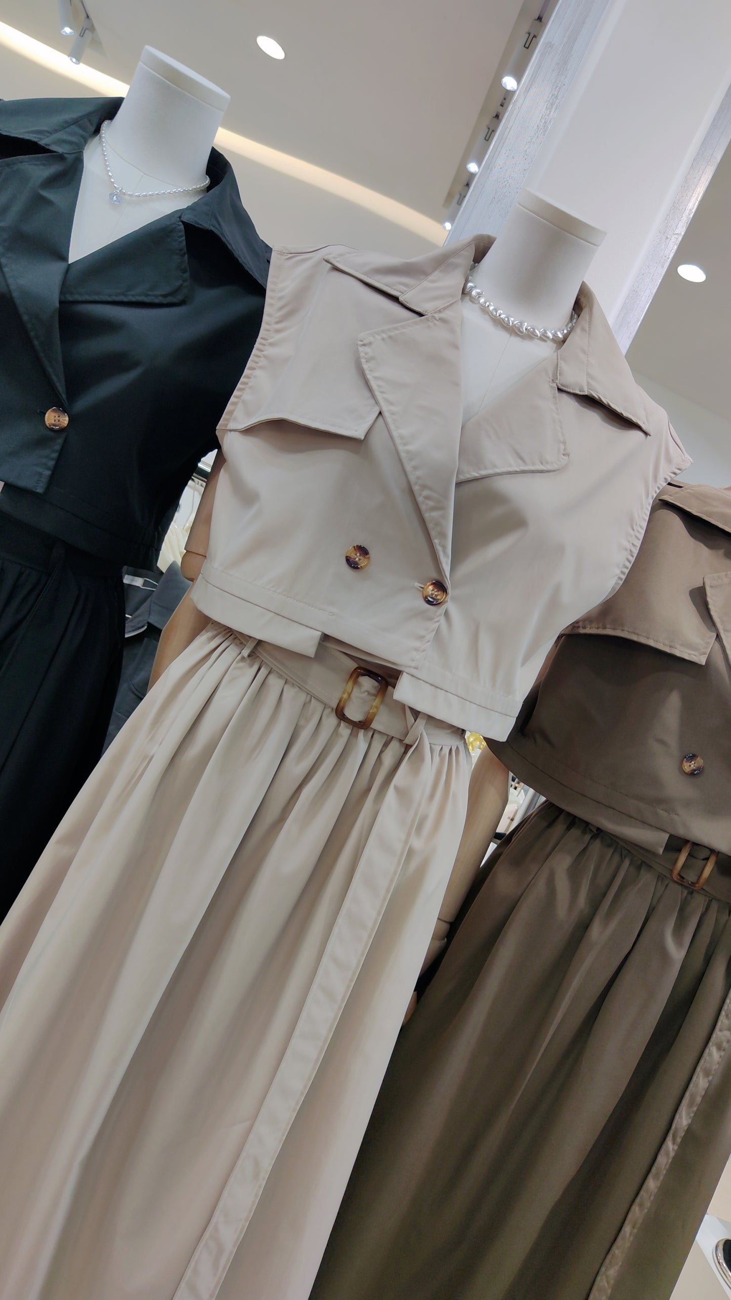 The "Audrey" Trench Vest Set
