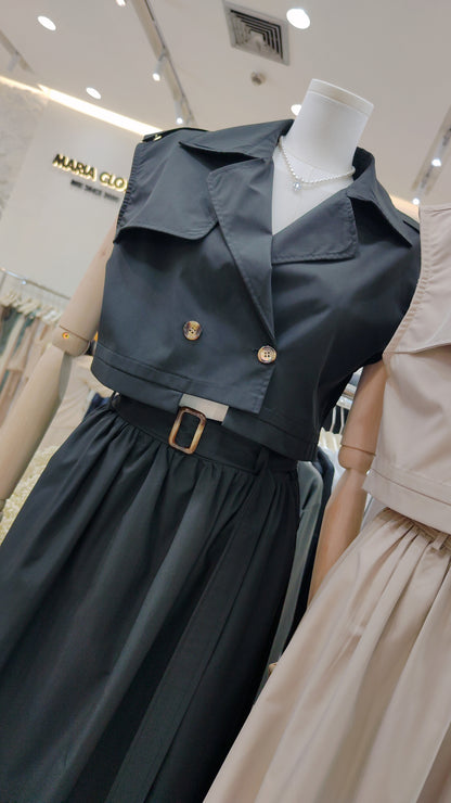 The "Audrey" Trench Vest Set