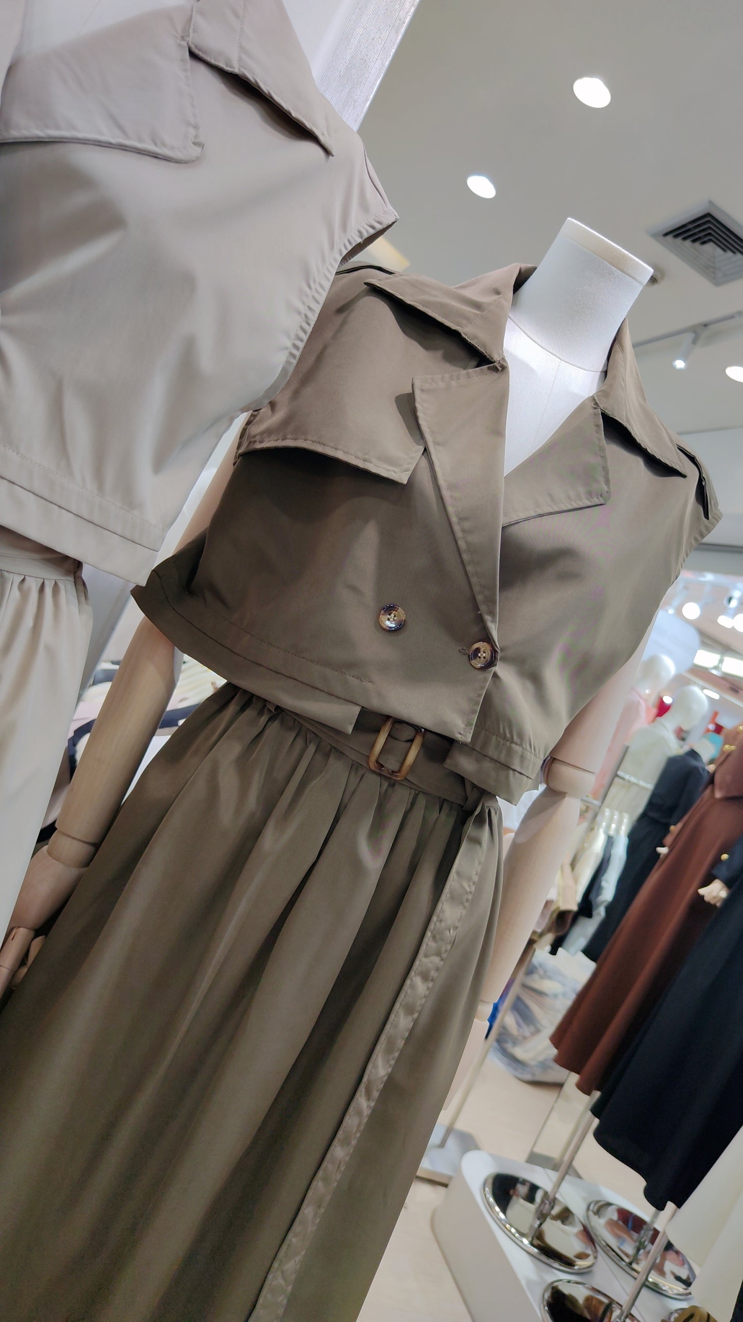 The "Audrey" Trench Vest Set