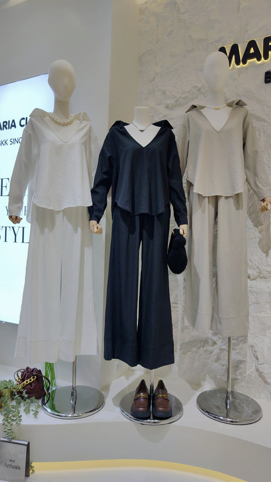The "Timeless V-Neck" Tunic & Pants Set
