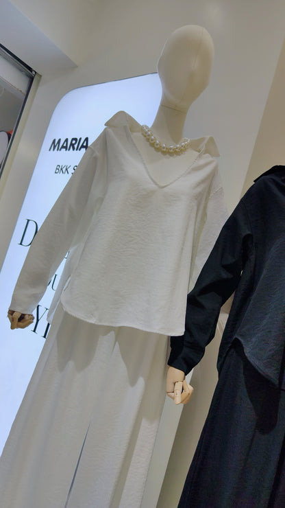 The "Timeless V-Neck" Tunic & Pants Set