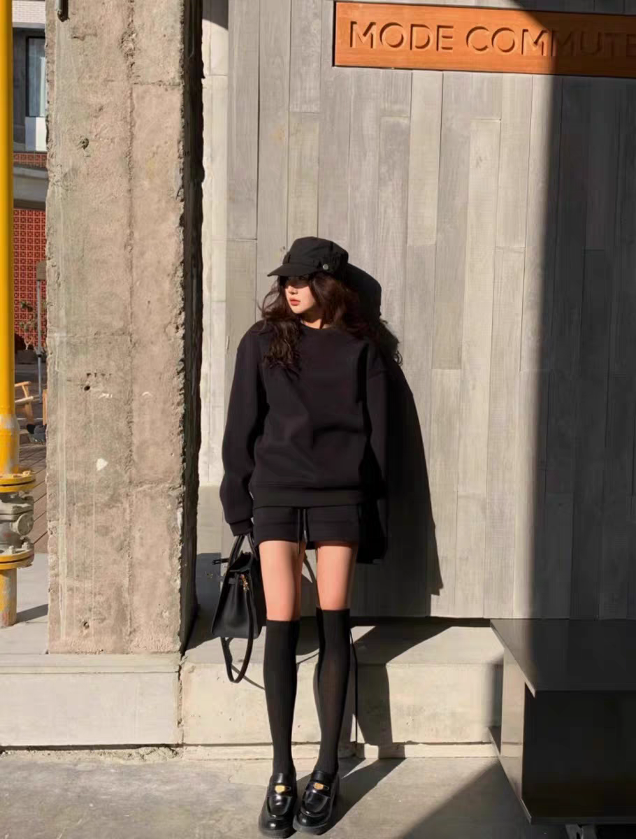 The "Seoul" Sweatshirt & Skirt Set