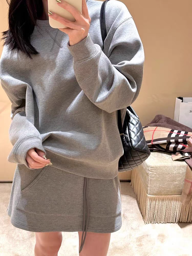 The "Seoul" Sweatshirt & Skirt Set