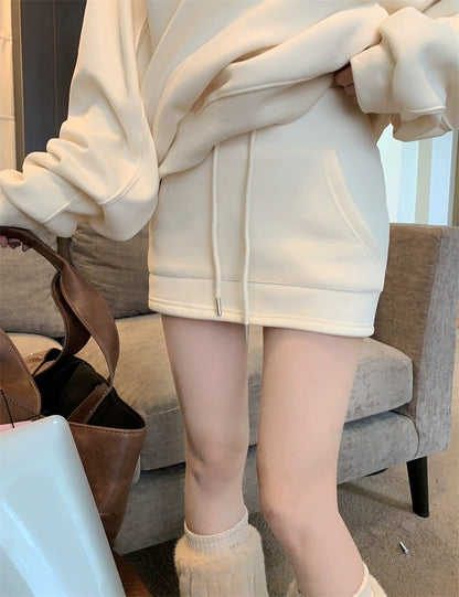 The "Seoul" Sweatshirt & Skirt Set