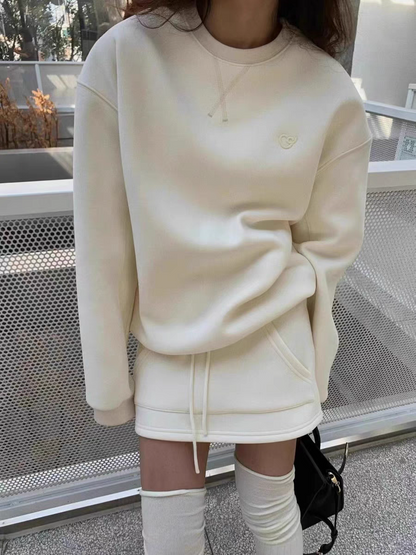 The "Seoul" Sweatshirt & Skirt Set