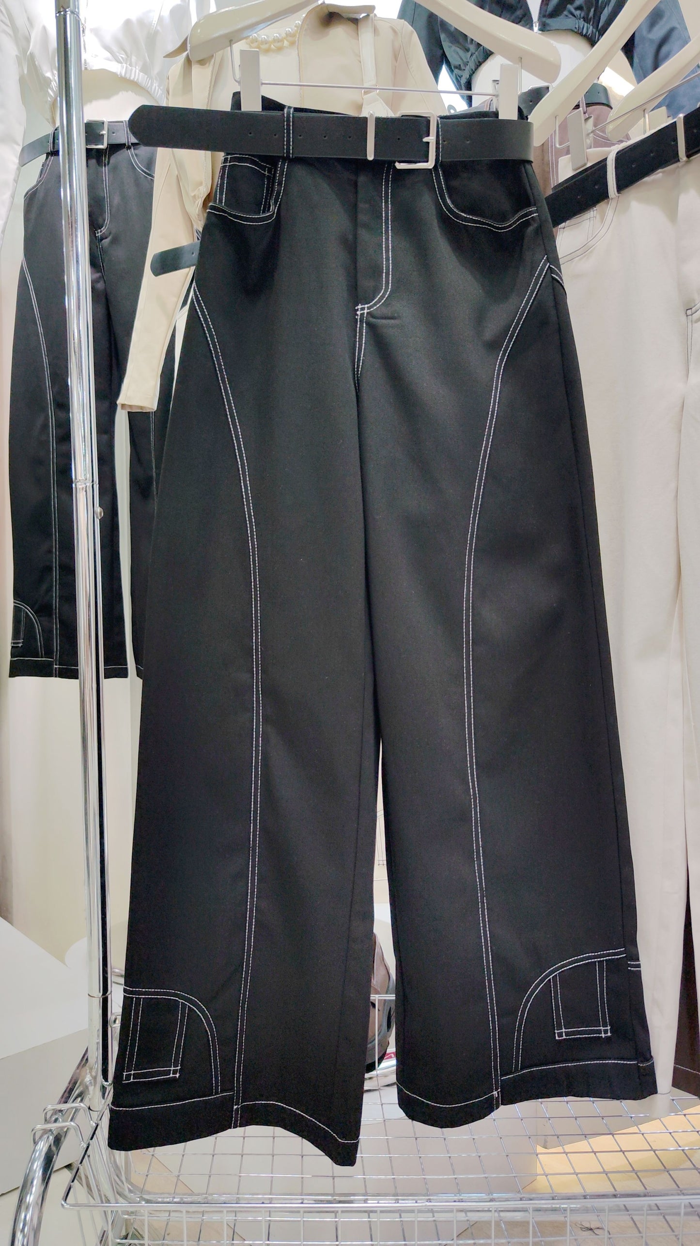 The "Stitchwork" Wide-Leg Trousers