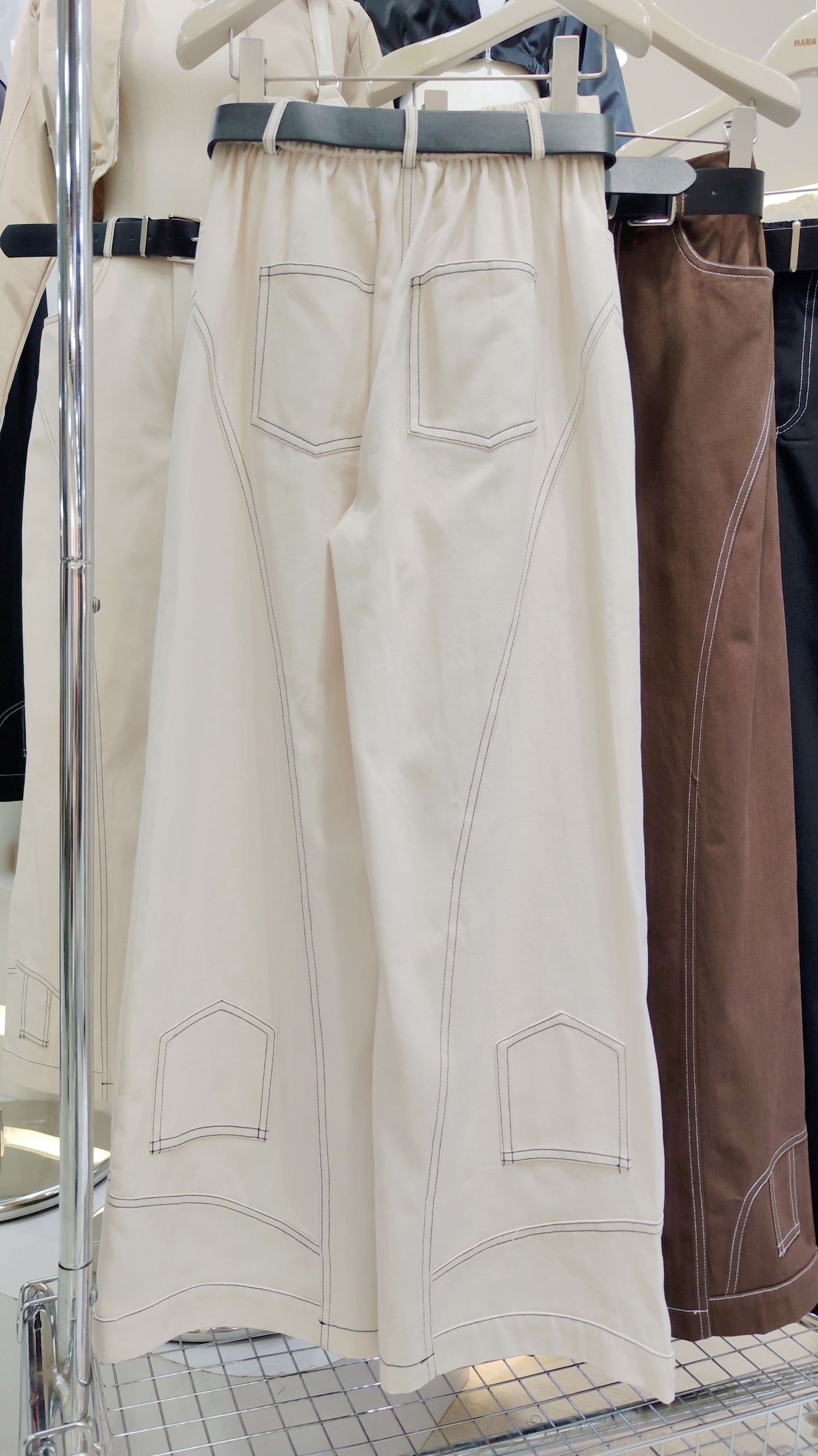 The "Stitchwork" Wide-Leg Trousers